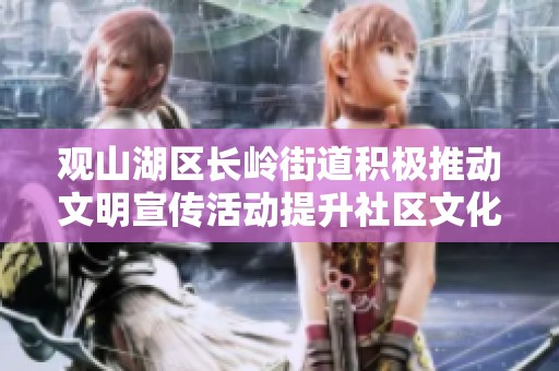 观山湖区长岭街道积极推动文明宣传活动提升社区文化氛围