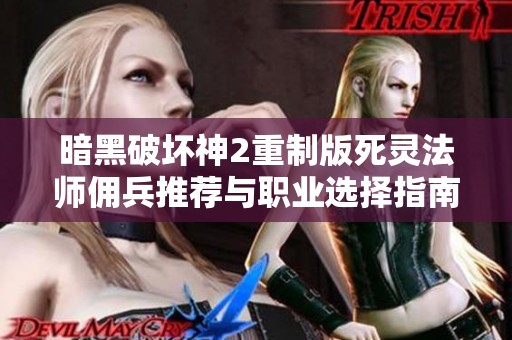 暗黑破坏神2重制版死灵法师佣兵推荐与职业选择指南