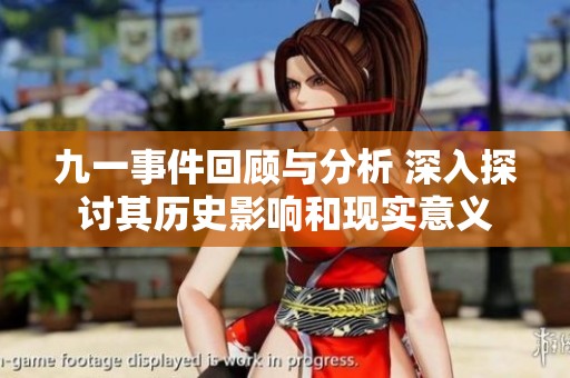 九一事件回顾与分析 深入探讨其历史影响和现实意义