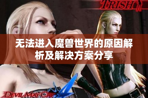 无法进入魔兽世界的原因解析及解决方案分享