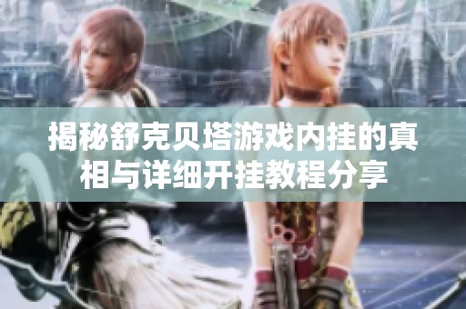 揭秘舒克贝塔游戏内挂的真相与详细开挂教程分享