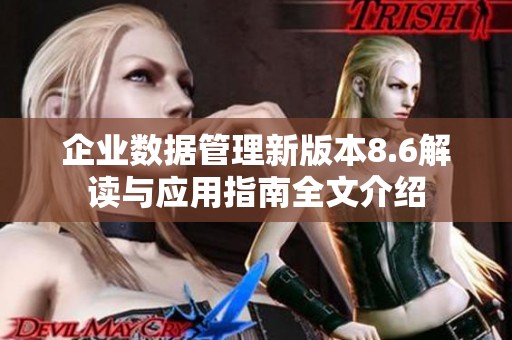 企业数据管理新版本8.6解读与应用指南全文介绍