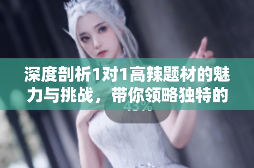 深度剖析1对1高辣题材的魅力与挑战，带你领略独特的情感世界