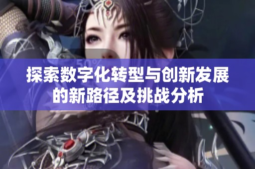 探索数字化转型与创新发展的新路径及挑战分析
