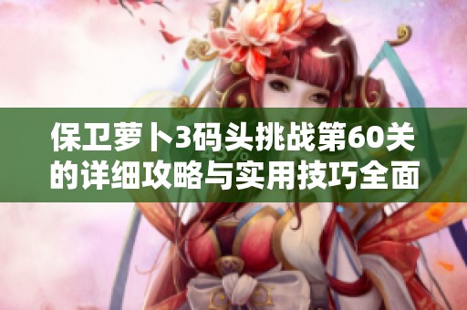 保卫萝卜3码头挑战第60关的详细攻略与实用技巧全面解析