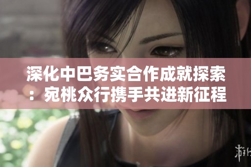 深化中巴务实合作成就探索：宛桃众行携手共进新征程