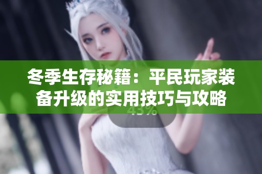 冬季生存秘籍：平民玩家装备升级的实用技巧与攻略