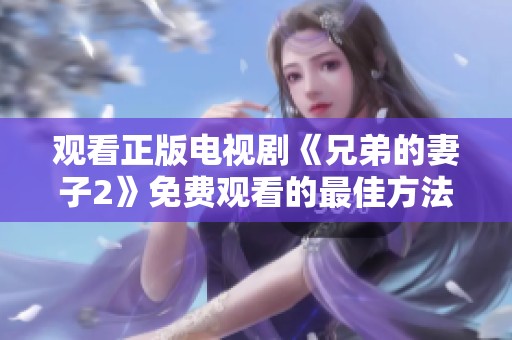 观看正版电视剧《兄弟的妻子2》免费观看的最佳方法与平台推荐