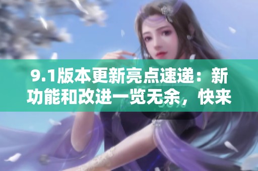9.1版本更新亮点速递：新功能和改进一览无余，快来了解吧！