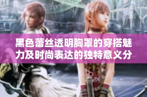 黑色蕾丝透明胸罩的穿搭魅力及时尚表达的独特意义分析