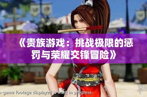 《贵族游戏：挑战极限的惩罚与荣耀交锋冒险》