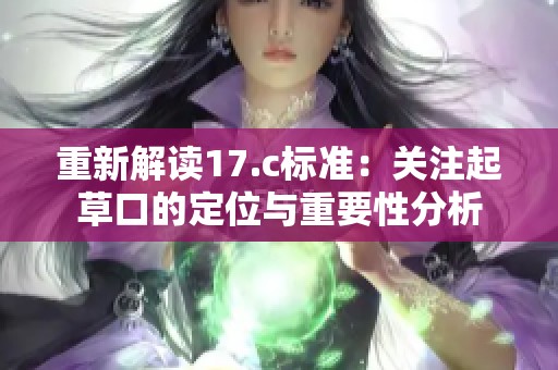 重新解读17.c标准：关注起草口的定位与重要性分析