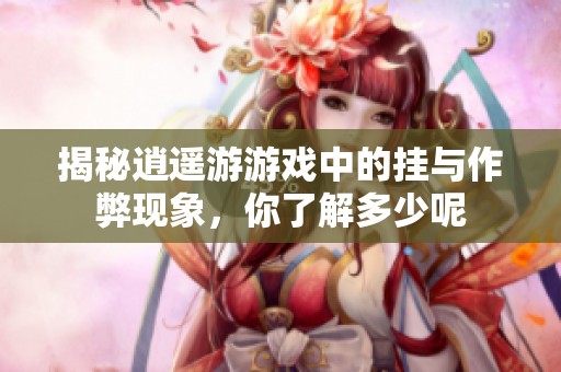 揭秘逍遥游游戏中的挂与作弊现象，你了解多少呢