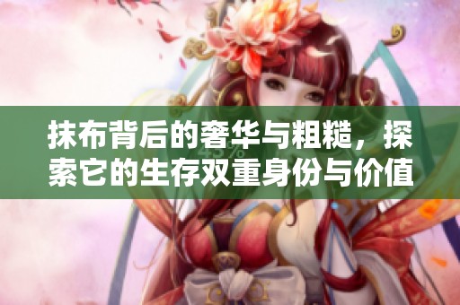 抹布背后的奢华与粗糙，探索它的生存双重身份与价值