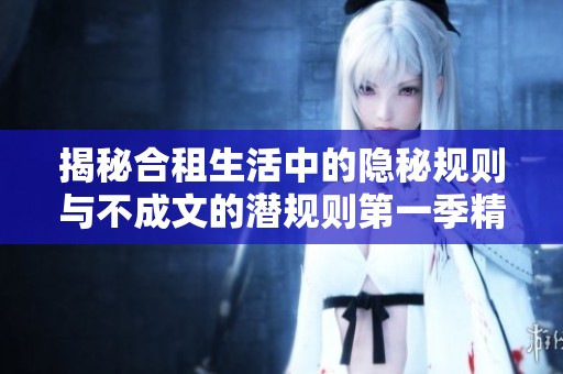 揭秘合租生活中的隐秘规则与不成文的潜规则第一季精彩探讨