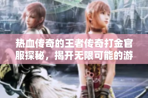 热血传奇的王者传奇打金官服探秘，揭开无限可能的游戏世界