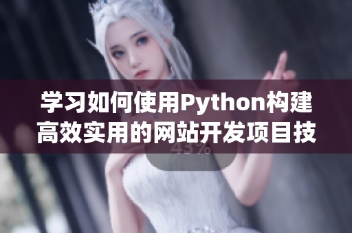 学习如何使用Python构建高效实用的网站开发项目技巧解析