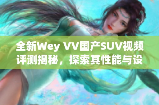 全新Wey VV国产SUV视频评测揭秘，探索其性能与设计魅力