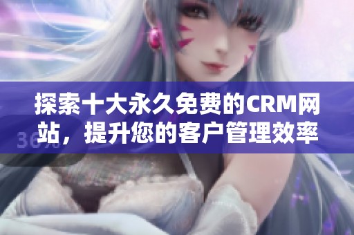 探索十大永久免费的CRM网站，提升您的客户管理效率与体验