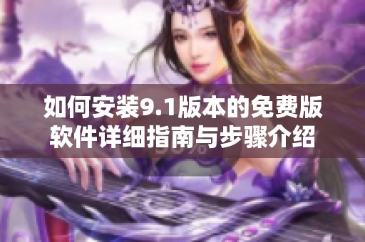 如何安装9.1版本的免费版软件详细指南与步骤介绍