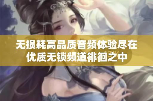 无损耗高品质音频体验尽在优质无锁频道徘徊之中