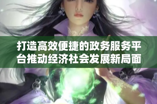 打造高效便捷的政务服务平台推动经济社会发展新局面