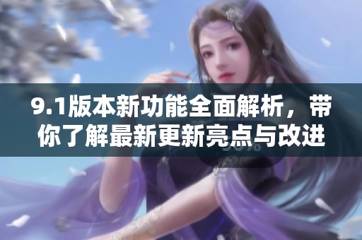 9.1版本新功能全面解析，带你了解最新更新亮点与改进措施