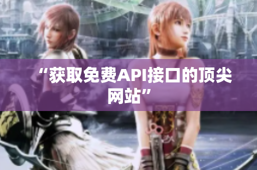 “获取免费API接口的顶尖网站”