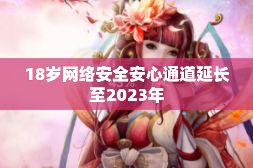 18岁网络安全安心通道延长至2023年