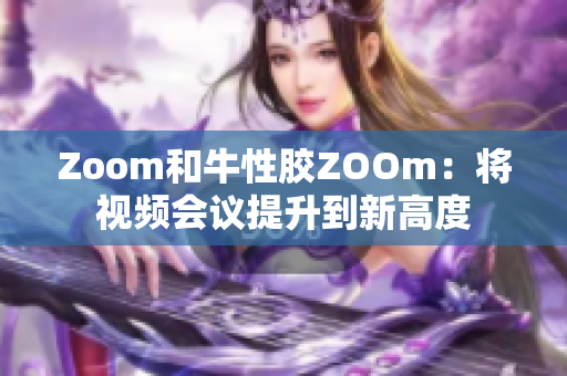 Zoom和牛性胶ZOOm：将视频会议提升到新高度