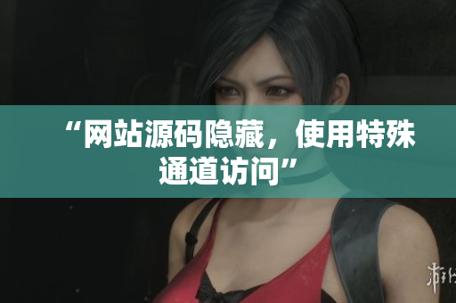 “网站源码隐藏，使用特殊通道访问”