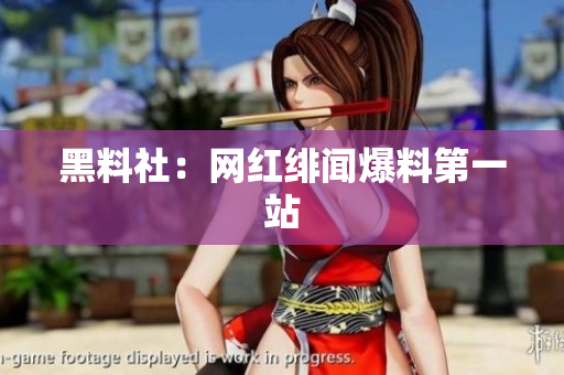黑料社：网红绯闻爆料第一站