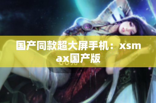 国产同款超大屏手机：xsmax国产版
