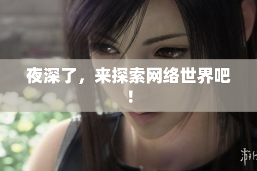 夜深了，来探索网络世界吧！