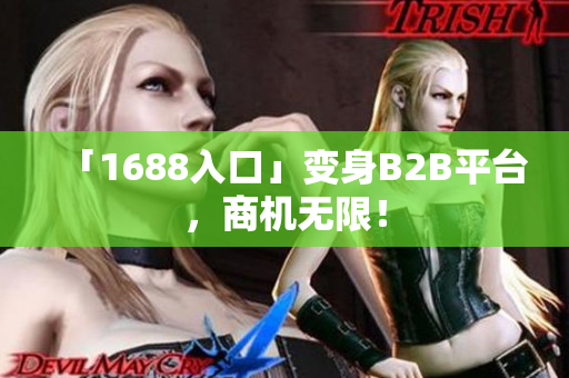 「1688入口」变身B2B平台，商机无限！