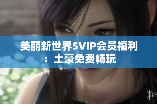 美丽新世界SVIP会员福利：土豪免费畅玩