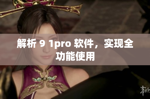 解析 9 1pro 软件，实现全功能使用