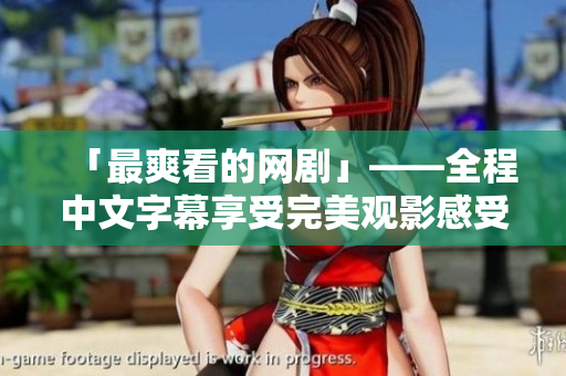 「最爽看的网剧」——全程中文字幕享受完美观影感受